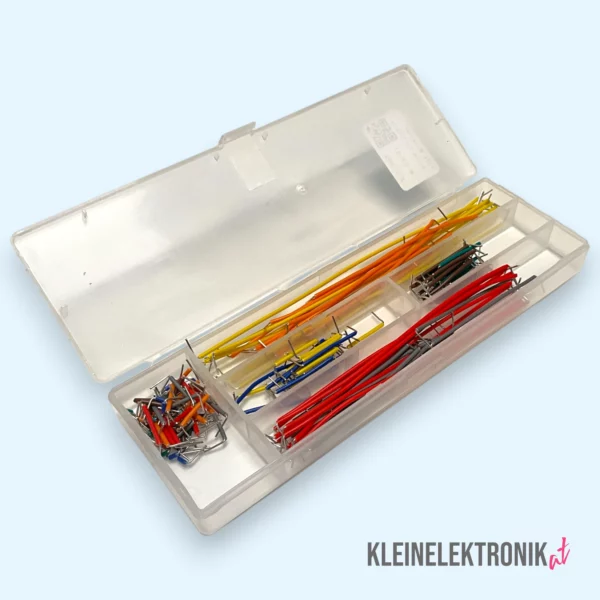 140-teiliges Jumper Wire Set – farblich sortierte Steckbrücken in 14 Längen
