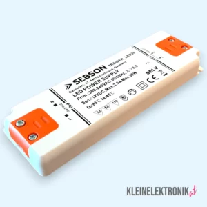 SEBSON LED Netzteil 12V – 30W 2,5A Konstantspannung, IP20, für LED-Streifen & Elektronik