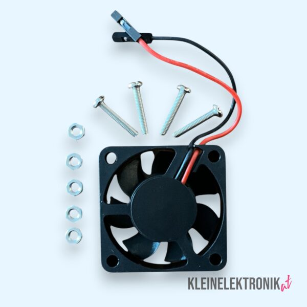 DC 5V Brushless Lüfter 40×40×10 mm – Leiser Mini-Lüfter mit Montageset für Raspberry Pi & 3D-Drucker