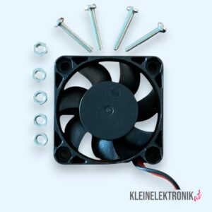 DC 5V Brushless Lüfter 40×40×10 mm – Leiser Mini-Lüfter mit Montageset für Raspberry Pi & 3D-Drucker