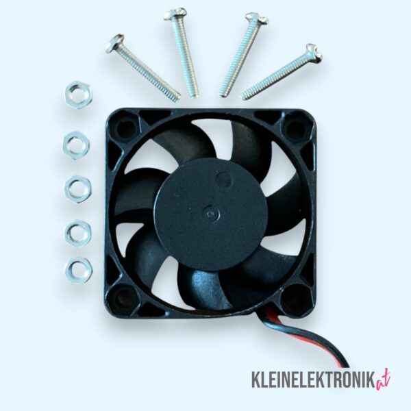 DC 5V Brushless Lüfter 40×40×10 mm – Leiser Mini-Lüfter mit Montageset für Raspberry Pi & 3D-Drucker