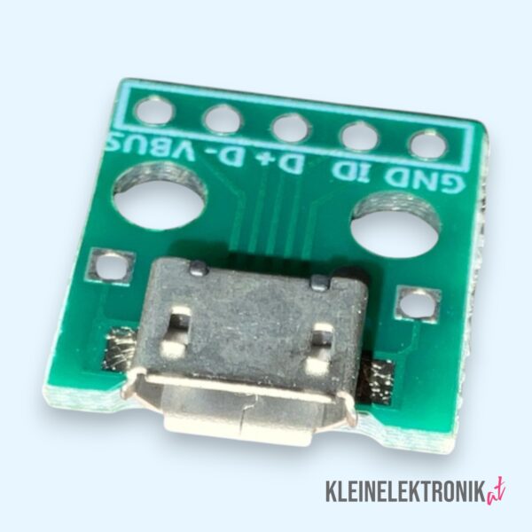 3× Micro-USB Breakout Board – Micro-USB zu PIN-Header – Für Arduino, Raspberry Pi & DIY
