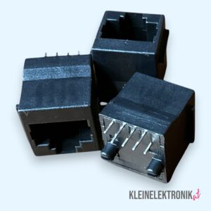 RJ45 6P6C Buchsen Set (3 Stück) – Einbau-Buchsen für Platinen & Gehäuse – Netzwerk & DIY