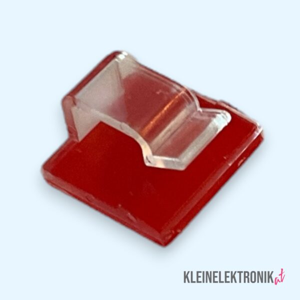 10× selbstklebende Kabelclips – 15×15×8 mm – mit starkem Industriekleber für saubere Kabelverlegung