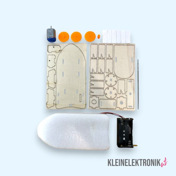 DIY Hovercraft Bausatz aus Holz – Sumpfboot mit Doppel-Propellerantrieb zum Basteln