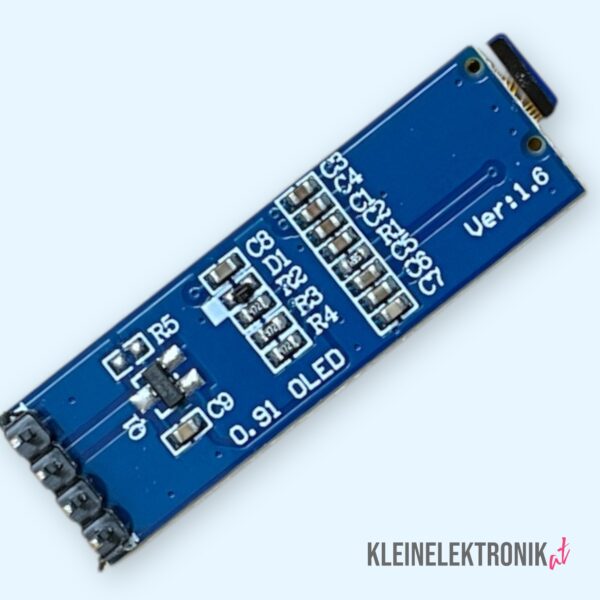 0.91 Zoll OLED Display I2C SSD1306 – 128x32 Pixel IIC Bildschirm für Arduino & ESP