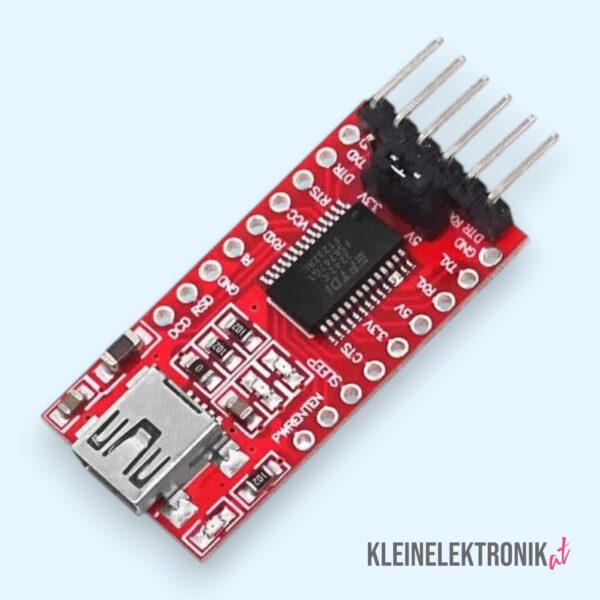 FTDI FT232RL USB-C zu TTL Serial Adapter, 3.3V/5V umschaltbar für Mikrocontroller