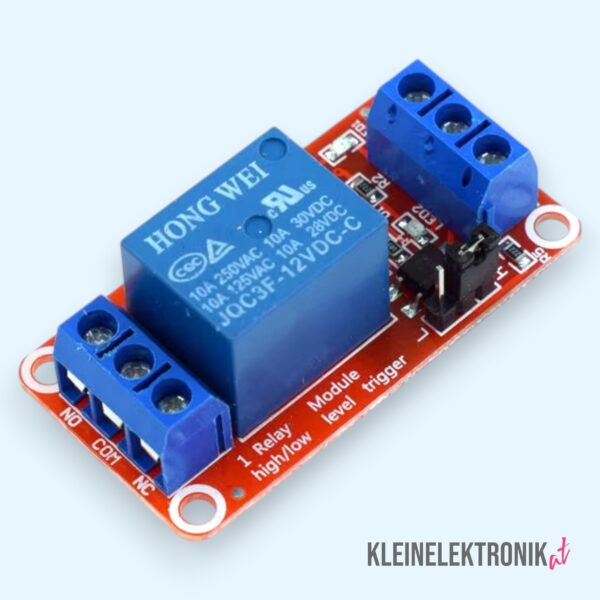 1-Kanal 5V Relais Modul mit Optokoppler & Jumper (High/Low-Trigger) für Arduino