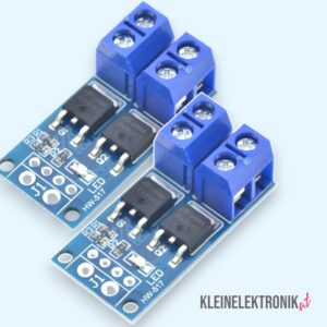 2er Set: 15A/400W MOSFET Trigger Schalter Modul DC 5-36V – PWM-fähig für Arduino/Steuerung